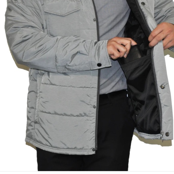 Young USA Men's Lightweight Quilted Jacket 100% Polyester - Picture 3 of 11